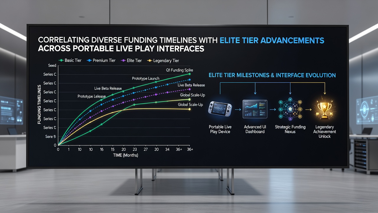 Analytics dashboard illustrating funding timeline correlations with tier advancements on mobile live play platforms