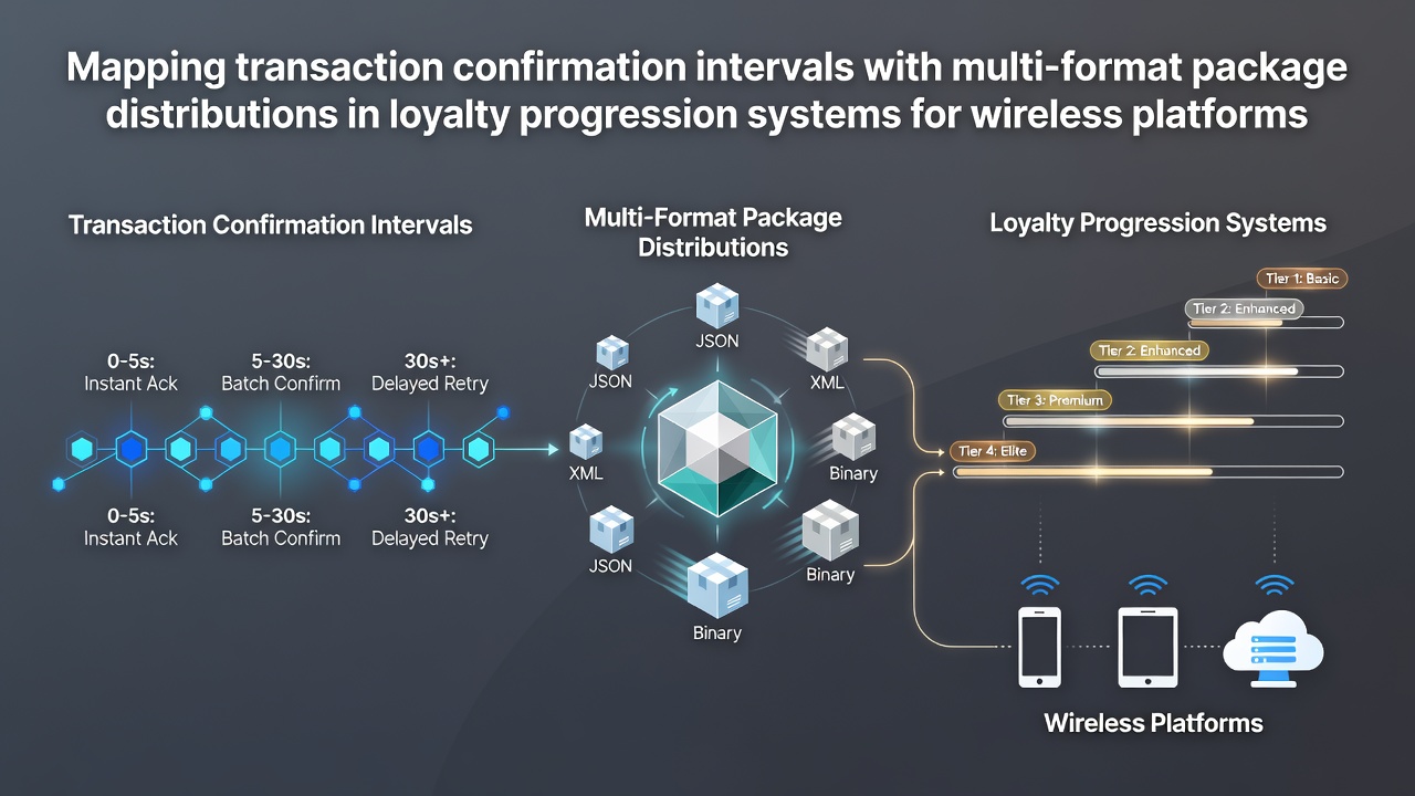 Diagram showing transaction flows and loyalty tier mappings across wireless devices