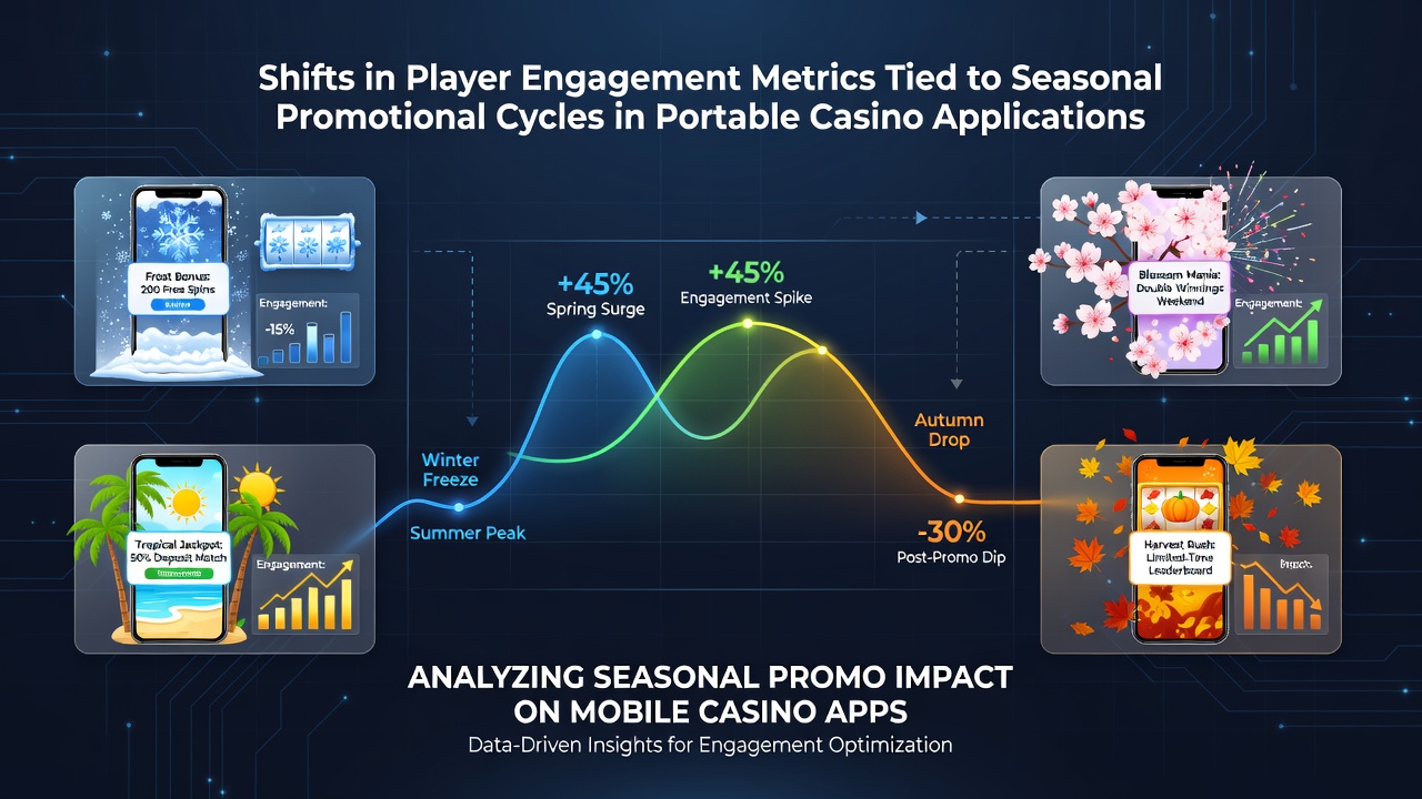 Portable casino application dashboard displaying seasonal bonus offers and engagement graphs