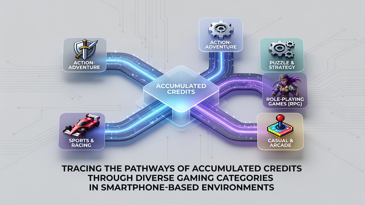 Mobile device screen displaying accumulated credits transferring between slot and live dealer sections